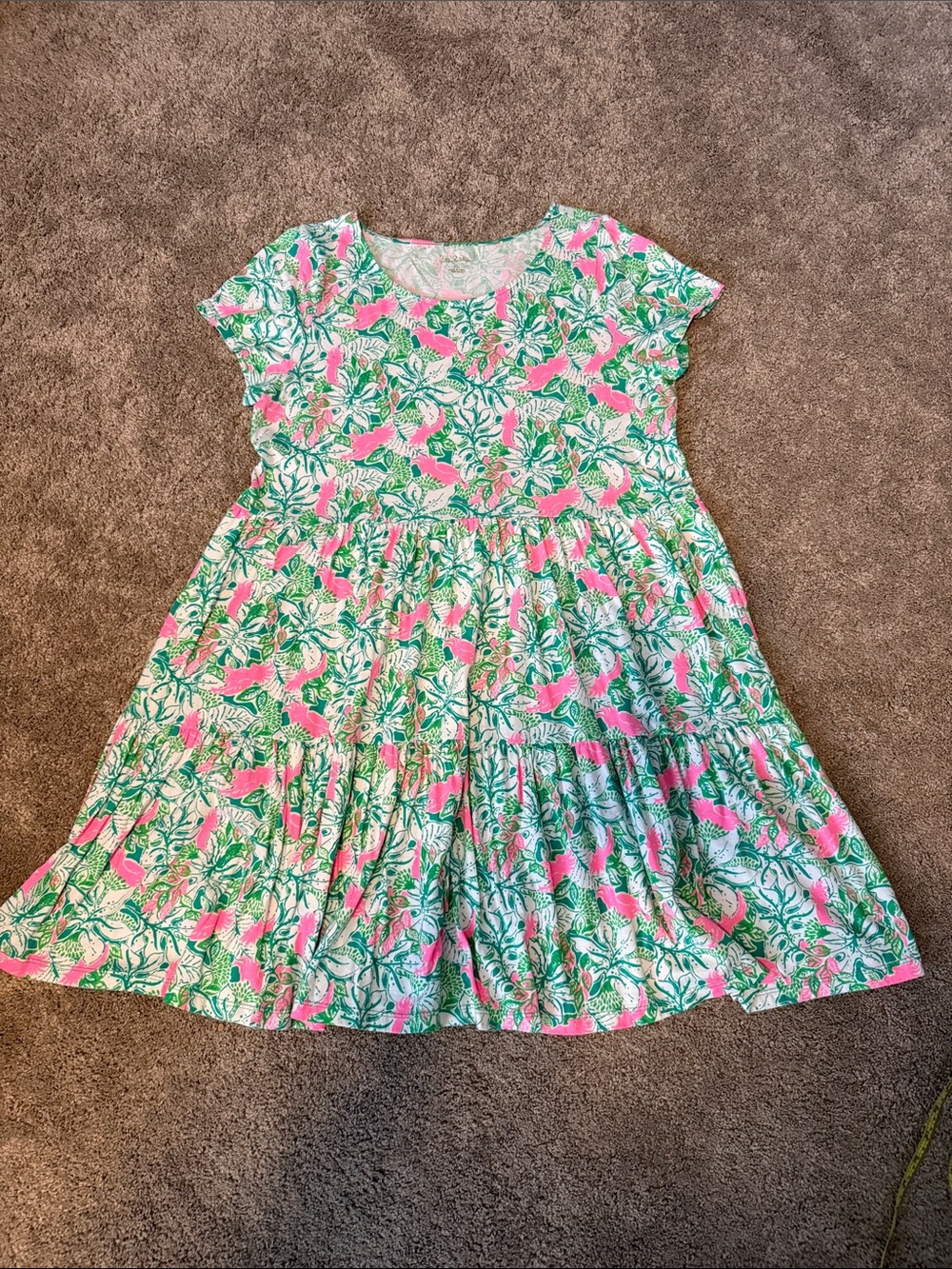 Lilly Pulitzer Geanna Short Sleeve Dress- size large